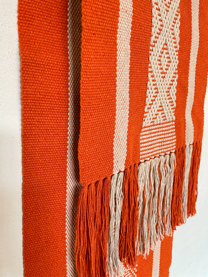 Table runner #1 oranje + natural