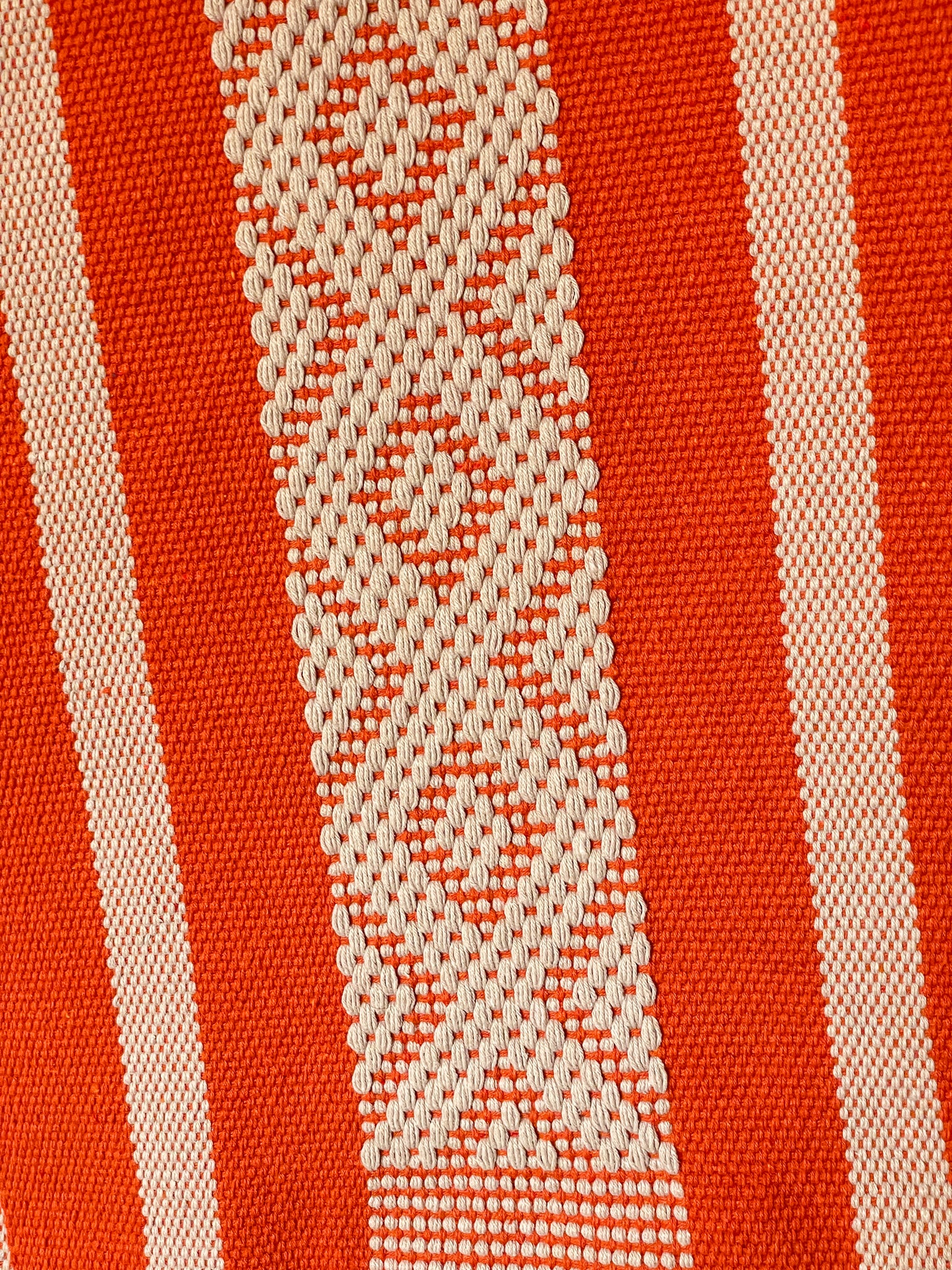 Table runner #1 oranje + natural